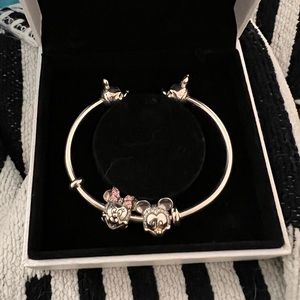 Pandora Mickey and Minnie bangle set
